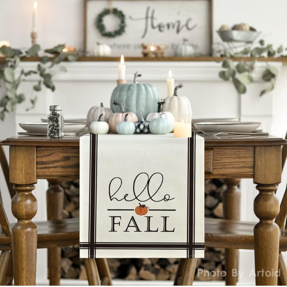 Hello Fall Table Runner - Picture 2 of 5